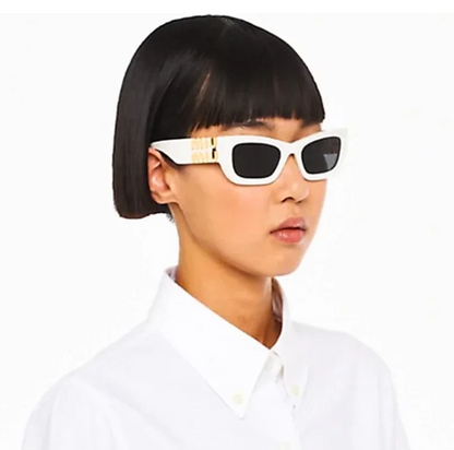 MIU MIU MU 09WS 1425S0 White Grey Women's 53 mm Sunglasses