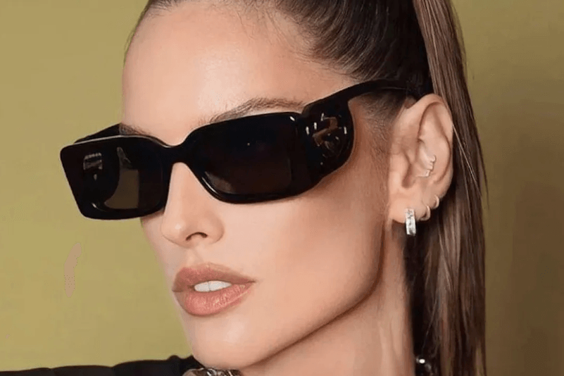 GUCCI GG1325S 001 Rectangular Squared Womens Sunglasses - ModaBlvck