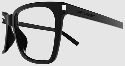 Authentic Saint Laurent Eyeglasses SL717 SLIM 001 Black Full Rim Glasses 54MM