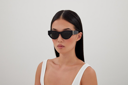 SAINT LAURENT SL M94 001 Black Cat Eye 53 mm Women's Sunglasses