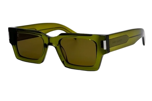 SAINT LAURENT SL 572 005 Green Brown Unisex Medium 50 mm Sunglasses