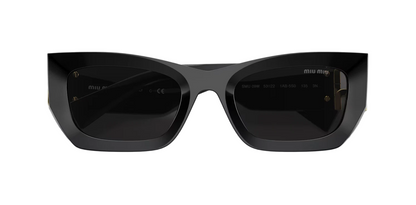 MIU MIU Sunglasses 09WS 1AB5S0 50mm Black / Dark Grey Lens