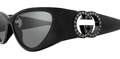 Gucci Sunglasses GG1824S 004 55mm Black / Grey Lens