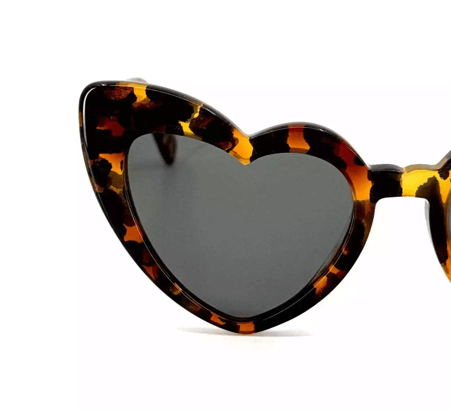 Saint Laurent Sl181 LOULOU 006 Havana Heart Sunglasses Authentic - ModaBlvck