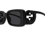 GUCCI GG1325S 001 Rectangular Squared Womens Sunglasses - ModaBlvck