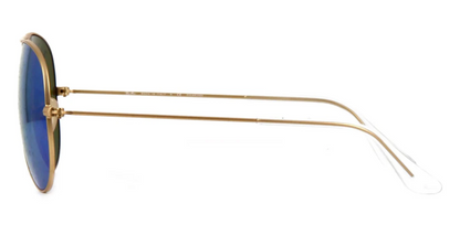 Ray Ban RB3025 112/4L Sunglasses Aviator Metal Polarized Blue Mirror