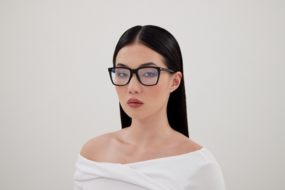 Authentic Saint Laurent Eyeglasses SL717 SLIM 001 Black Full Rim Glasses 54MM