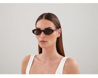 Saint Laurent Sunglasses SL567 002 Havana Green