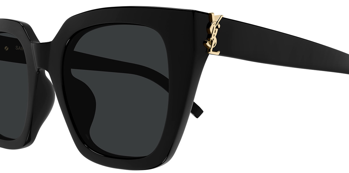 SAINT LAURENT SL M143 001 Black Grey Women's 51 mm Sunglasses