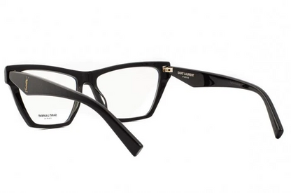 Saint Laurent SL-M103-OPT 001 Eyeglasses Women's Black Full Rim Cat Eye 58mm
