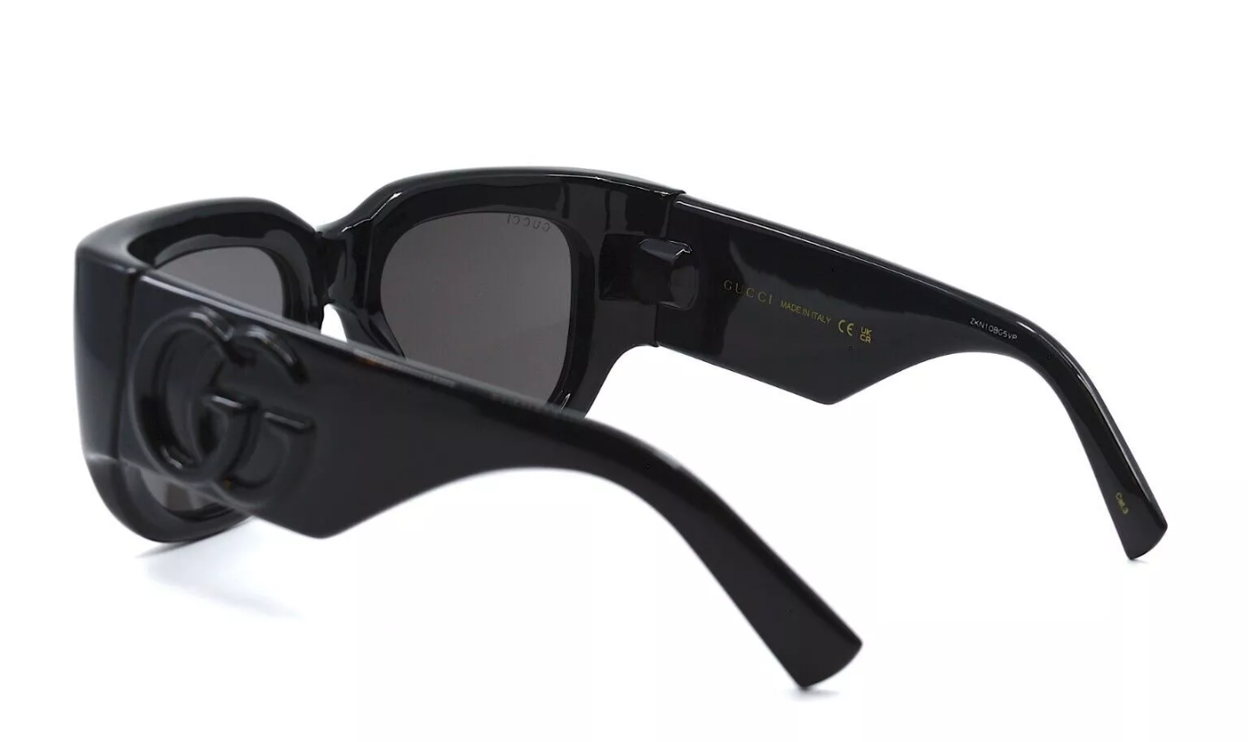 NEW Gucci GG1545S-001-53 Shiny Black Sunglasses