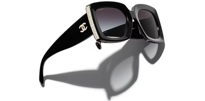 CHANEL Sunglasses New Black Light Dark Grey Gradient CH5435 C.622/S6 53 22 140