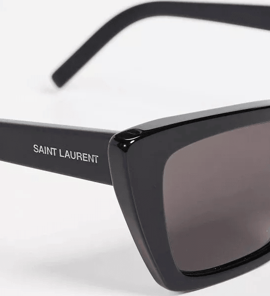 Saint Laurent Cateye Sunglasses SL276 Mica 001 Shiny Black - ModaBlvck