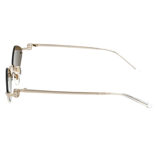 GUCCI GG1604S 002 Gold Brown Lens Rimless Women Sunglasses