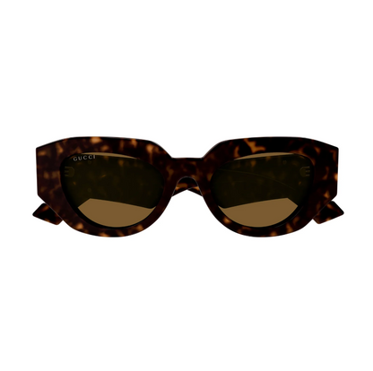 Gucci GG1421S 002 Sunglasses Women Havana 51mm New 100% Authentic