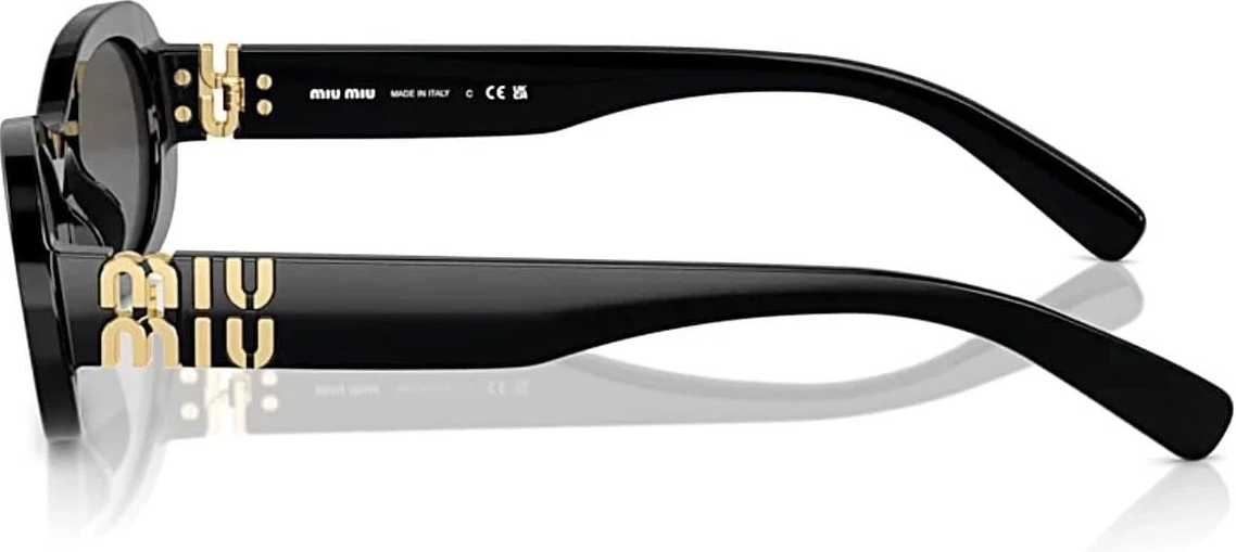 MIU MIU Sunglasses MU06ZS 1AB5S0 50mm Black / Dark Grey Lens