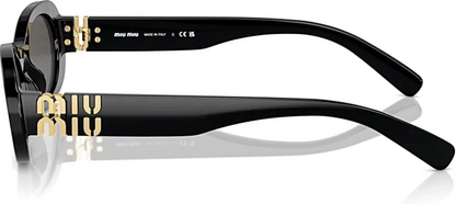 MIU MIU Sunglasses MU06ZS 1AB5S0 50mm Black / Dark Grey Lens