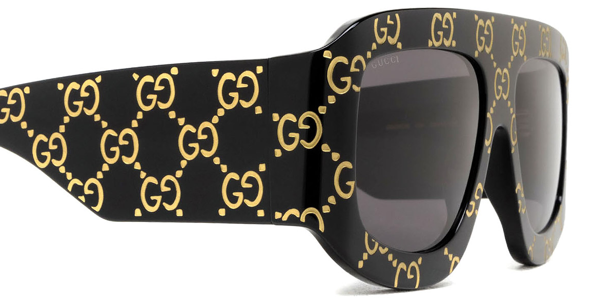 Gucci GG0983S 004 59  BlackGrey Square Men's Sunglasses