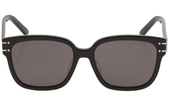 CHRISTIAN DIOR DIORSIGNATURE S7F SUNGLASSES 10A0 BLACK w/GRAY LENS
