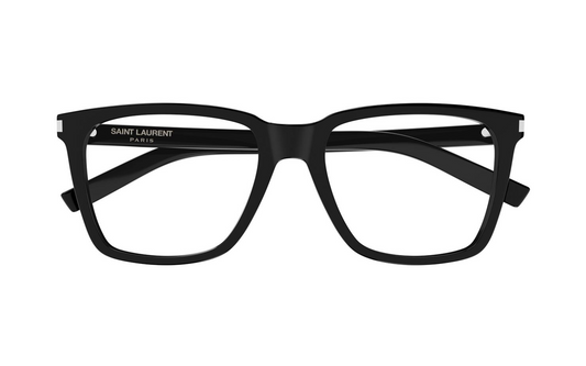 Authentic Saint Laurent Eyeglasses SL717 SLIM 001 Black Full Rim Glasses 54MM