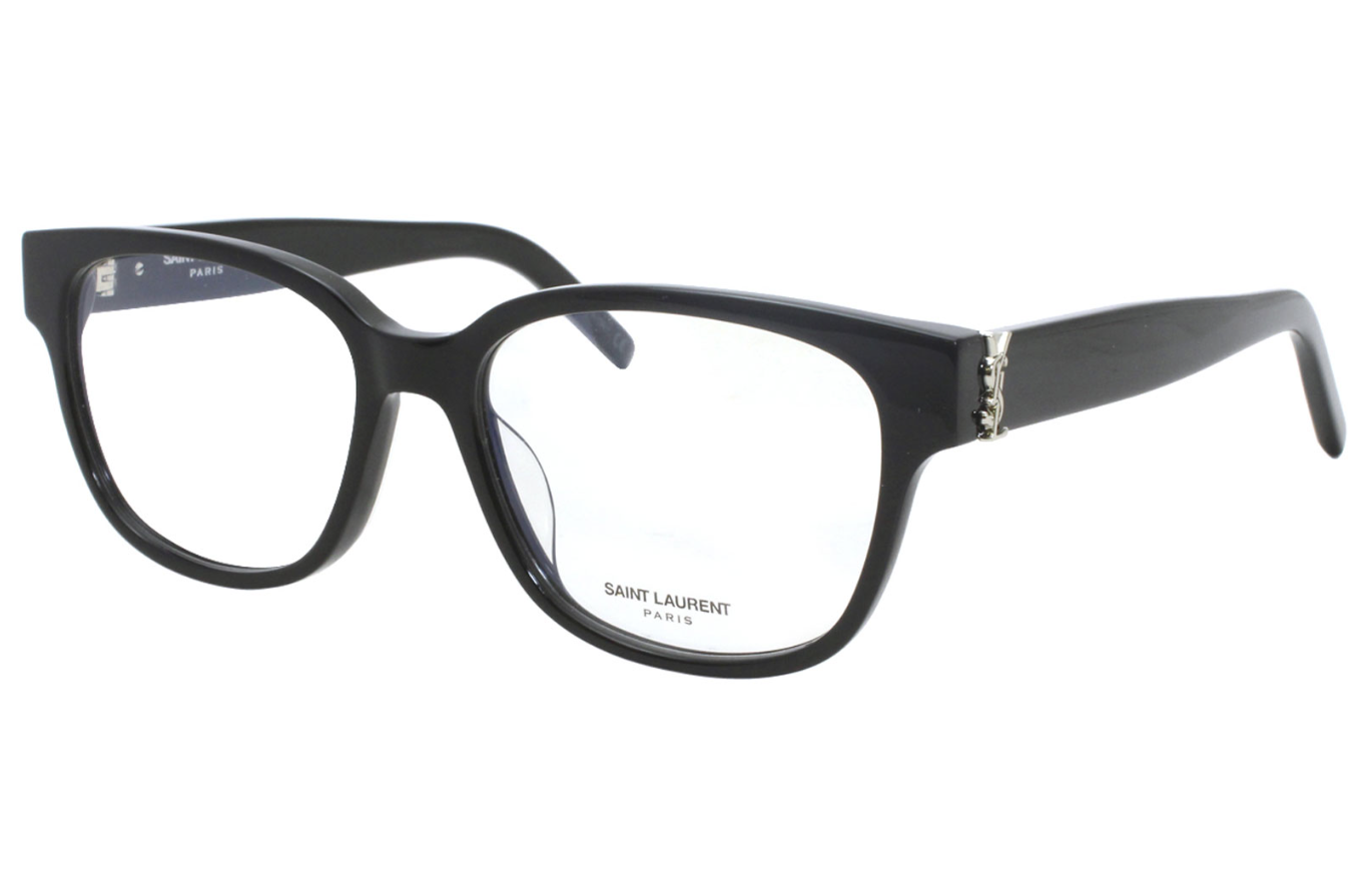 Saint Laurent SL M33/F 001 Eyeglasses Women's Black/Silver Optical Frame 54mm