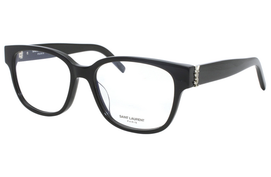 Saint Laurent SL M33/F 001 Eyeglasses Women's Black/Silver Optical Frame 54mm