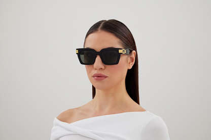 GUCCI GG1689S 001 54 Black Womens Square Full Rim Sunglasses