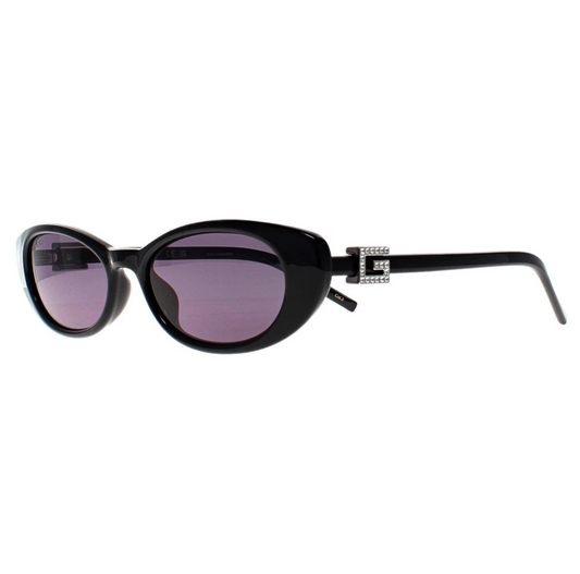 Gucci Sunglasses GG1680S 002 Black with Silver Crystal Stud Detail Gray