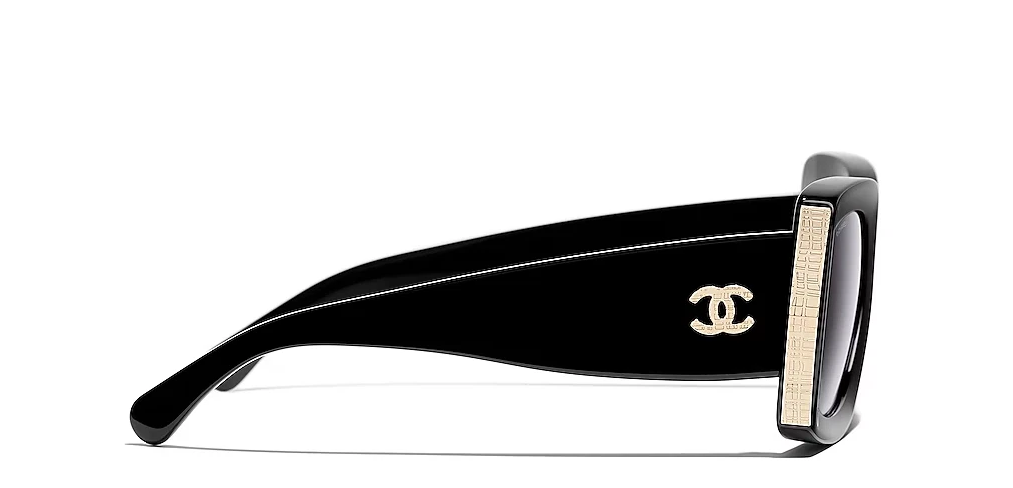 CHANEL Sunglasses New Black Light Dark Grey Gradient CH5435 C.622/S6 53 22 140