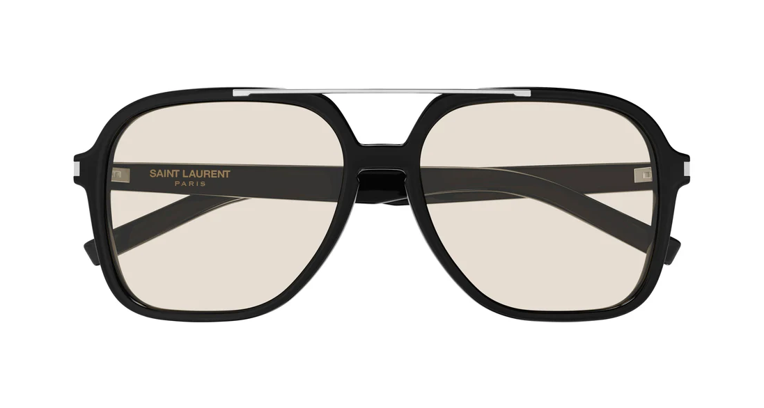 Saint Laurent SL 545 Black/Light Yellow (001) Sunglasses