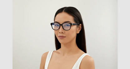 Saint Laurent SL M33/F 001 Eyeglasses Women's Black/Silver Optical Frame 54mm