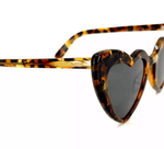 Saint Laurent Sl181 LOULOU 006 Havana Heart Sunglasses Authentic - ModaBlvck