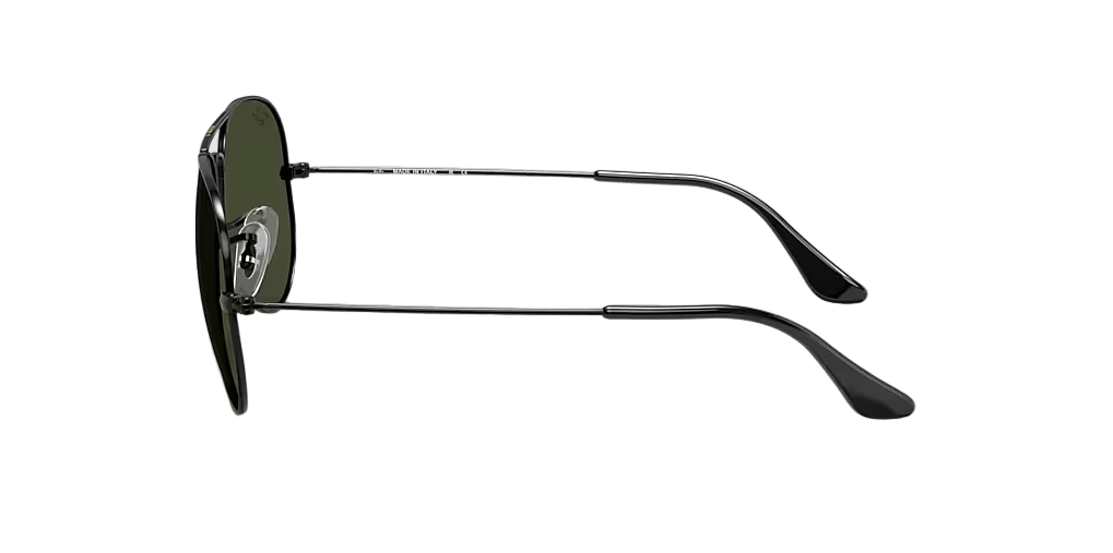 Ray Ban 3025 002/58 Black Classic Aviator Sunglasses Polarized 58 mm