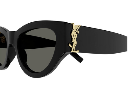 SAINT LAURENT SL M94 001 Black Cat Eye 53 mm Women's Sunglasses