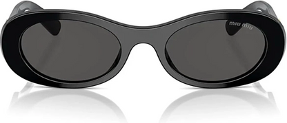 MIU MIU Sunglasses MU06ZS 1AB5S0 50mm Black / Dark Grey Lens