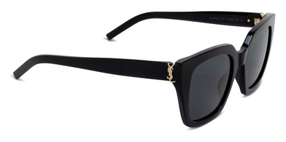 SAINT LAURENT SL M143 001 Black Grey Women's 51 mm Sunglasses
