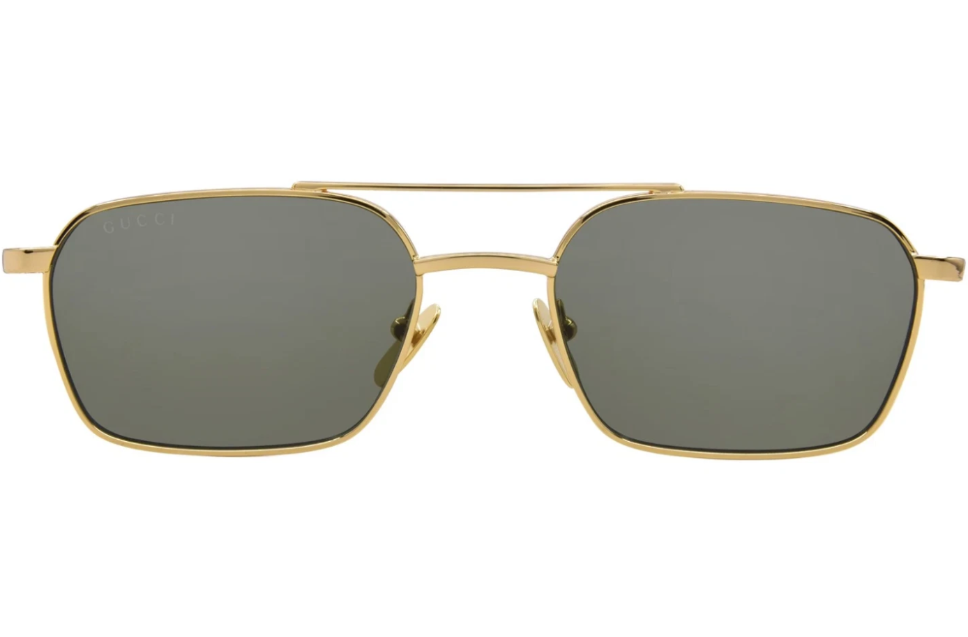 Gucci GG1804S 001 Sunglasses Women's Gold/Grey Lenses Pilot Style 54-mm
