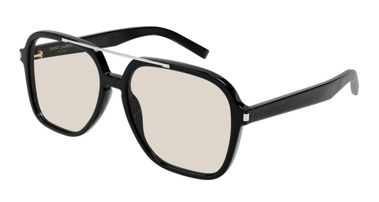 Saint Laurent SL 545 Black/Light Yellow (001) Sunglasses