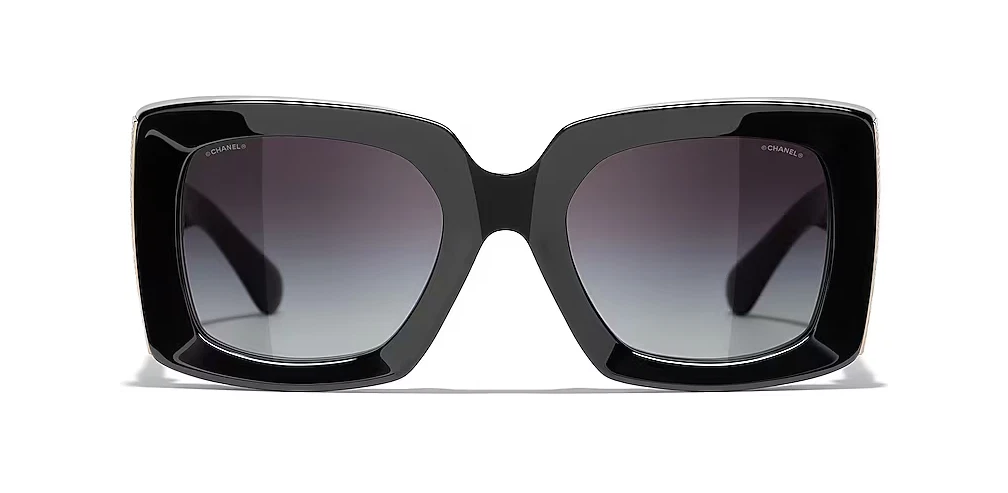 CHANEL Sunglasses New Black Light Dark Grey Gradient CH5435 C.622/S6 53 22 140