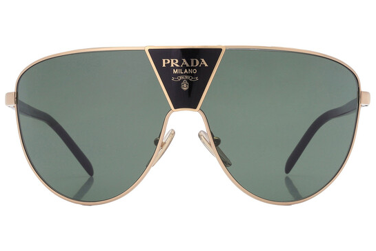Prada PR 69ZS Light Gold/Green 5AK0 5V Sunglasses