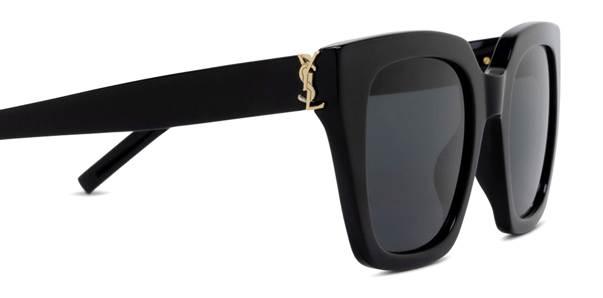 SAINT LAURENT SL M143 001 Black Grey Women's 51 mm Sunglasses