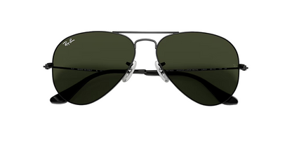 Ray Ban 3025 002/58 Black Classic Aviator Sunglasses Polarized 58 mm