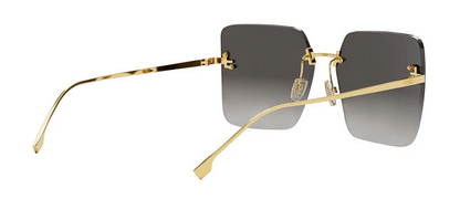 FENDI FE4082US 30B Crystal Endura Gold Gradient Smoke Lens Women Sunglasses