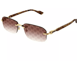 Gucci GG1221S 004 Square Rimless Sunglasses - ModaBlvck
