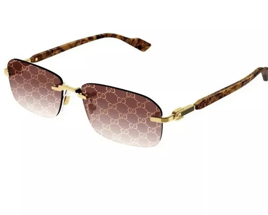 Gucci GG1221S 004 Square Rimless Sunglasses