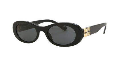 MIU MIU Sunglasses MU06ZS 1AB5S0 50mm Black / Dark Grey Lens