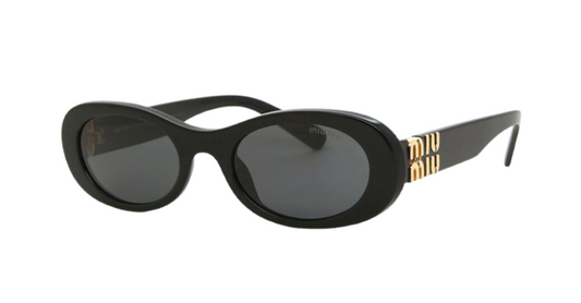 MIU MIU Sunglasses MU06ZS 1AB5S0 50mm Black / Dark Grey Lens