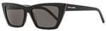 Saint Laurent Cateye Sunglasses SL276 Mica 001 Shiny Black - ModaBlvck