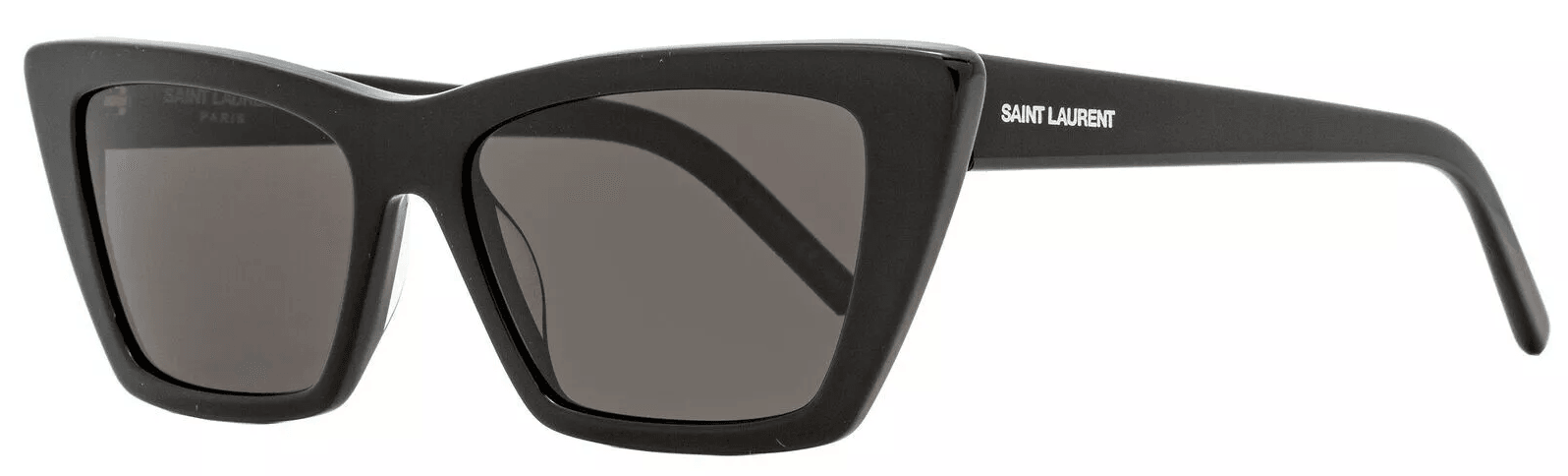 Saint Laurent Cateye Sunglasses SL276 Mica 001 Shiny Black - ModaBlvck