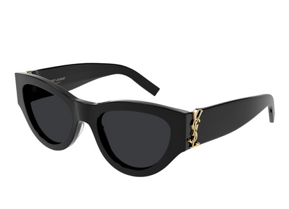 Saint Laurent SL M94-001 Black/Gray Cat-Eye Women Sunglasses